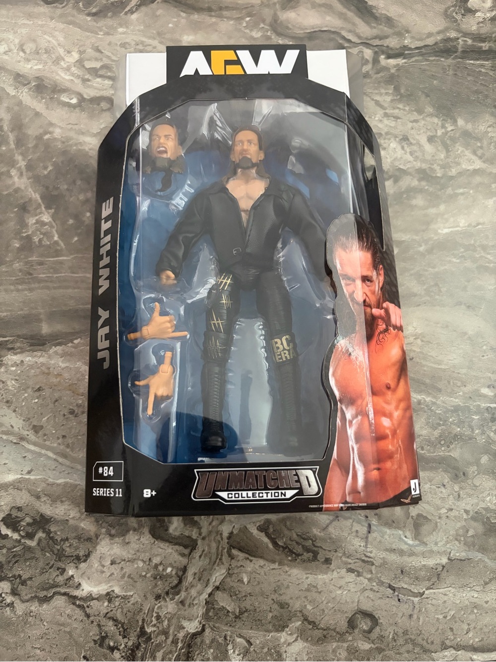 American Eagle Outfitters Jay White Action Figure - Black with Blue Backing